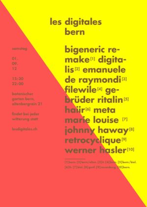 DIGITALES 2012 flyer bern