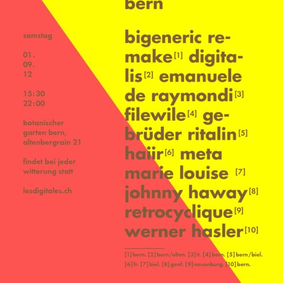 DIGITALES 2012 flyer bern