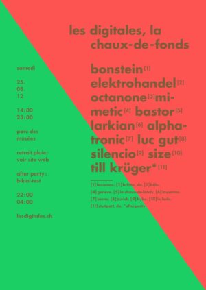 DIGITALES 2012 flyer la chaux-de-fonds