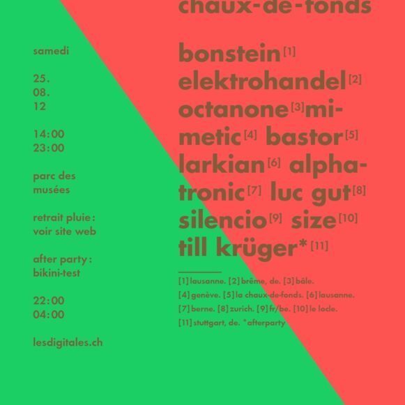DIGITALES 2012 flyer la chaux-de-fonds
