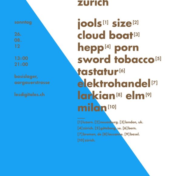 DIGITALES 2012 flyer zurich