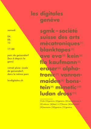 DIGITALES 2012 flyer Genève