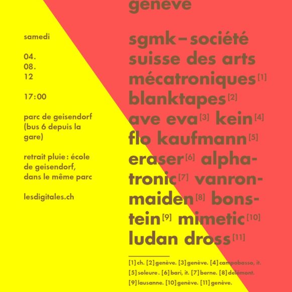 DIGITALES 2012 flyer Genève