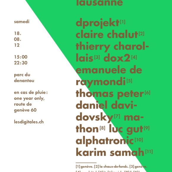 DIGITALES 2012 flyer lausanne