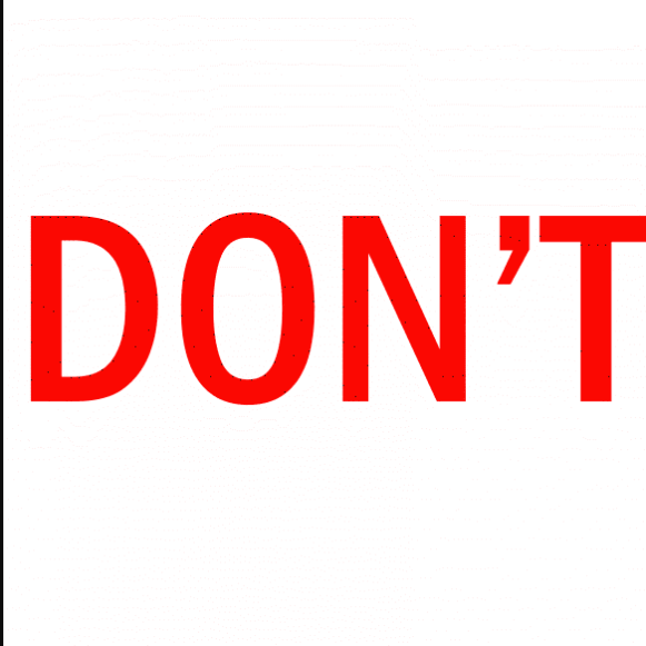 dont
